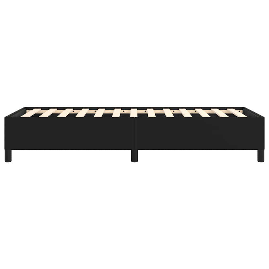 vidaXL Bed Frame without Mattress Black 100x203 cm Twin XL Faux Leather