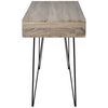 vidaXL Desk with 2 Compartments Grey