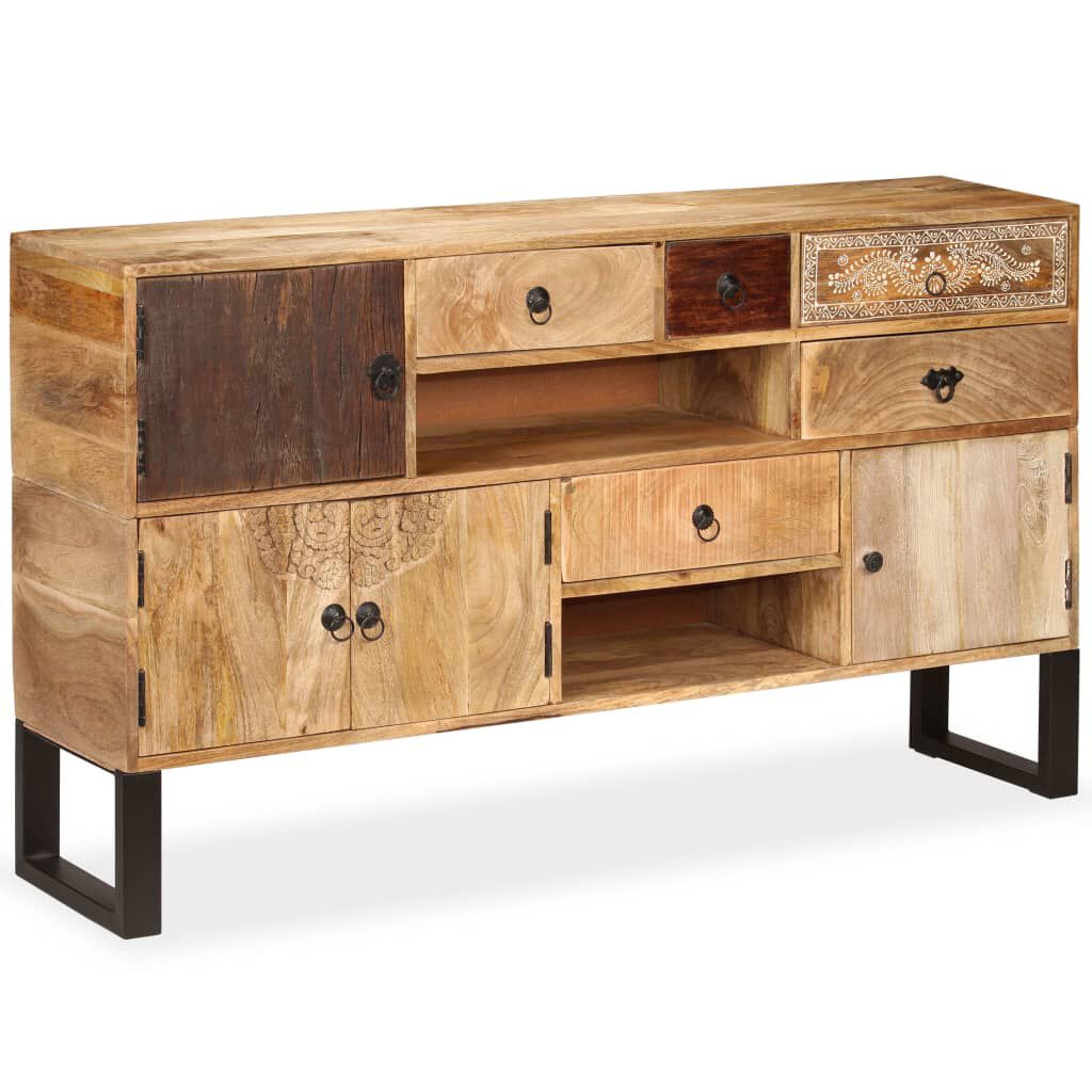 vidaXL Sideboard Solid Mango Wood 140x30x80 cm