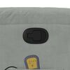 vidaXL Stand up Massage Recliner Chair Light Grey Velvet