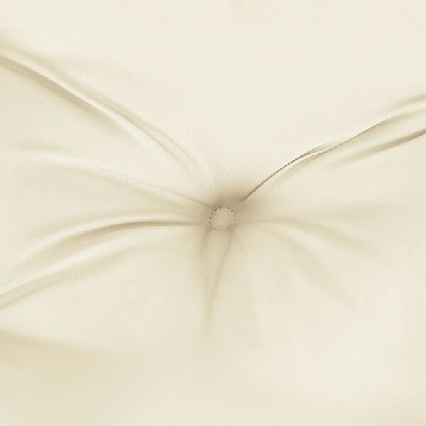 vidaXL Chair Cushions 2 pcs Cream White 50x50x7 cm Oxford Fabric