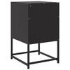 vidaXL Bedside Cabinets 2 pcs Black 36x39x60.5 cm Steel