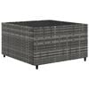 vidaXL 7 Piece Garden Lounge Set with Cushions Grey Poly Rattan