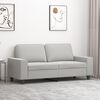 vidaXL 2-Seater Sofa Light Grey 140 cm Microfibre Fabric