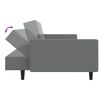 vidaXL 2-Seater Sofa Bed Light Grey Velvet