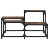 vidaXL Coffee Table Smoked Oak 68x68x40 cm Engineered Wood
