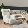 vidaXL Armchair Cream White Velvet
