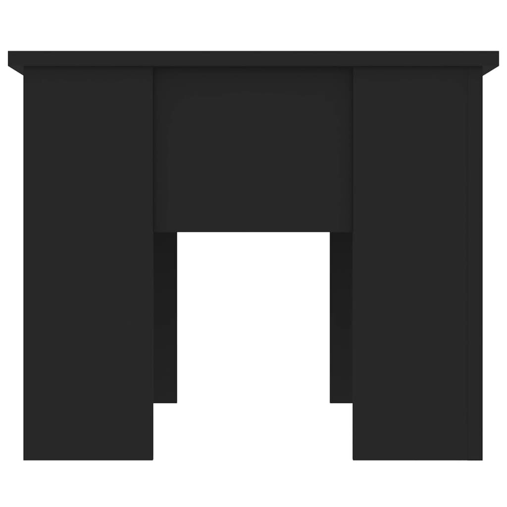 vidaXL Coffee Table Black 79x49x41 cm Engineered Wood