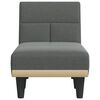 vidaXL Chaise Longue Dark Grey Fabric