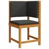 vidaXL Garden Bench Set 3 pcs Brown Solid acacia wood
