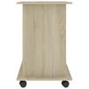 vidaXL Computer Desk Sonoma Oak 80x50x75 cm Engineered Wood