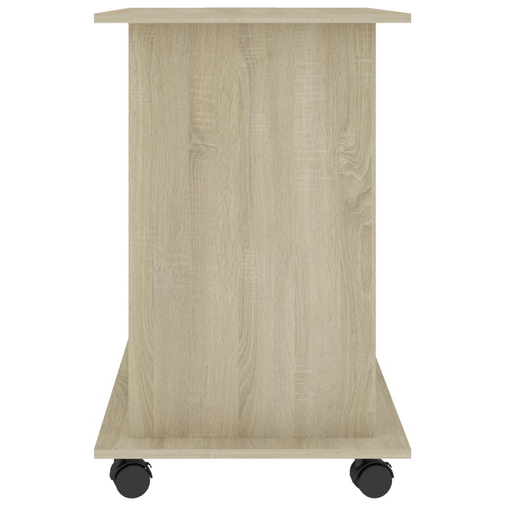 vidaXL Computer Desk Sonoma Oak 80x50x75 cm Engineered Wood