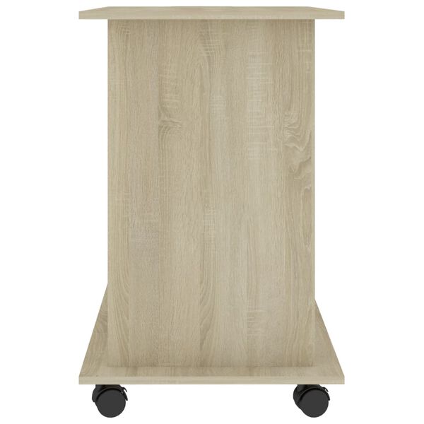 vidaXL Computer Desk Sonoma Oak 80x50x75 cm Engineered Wood