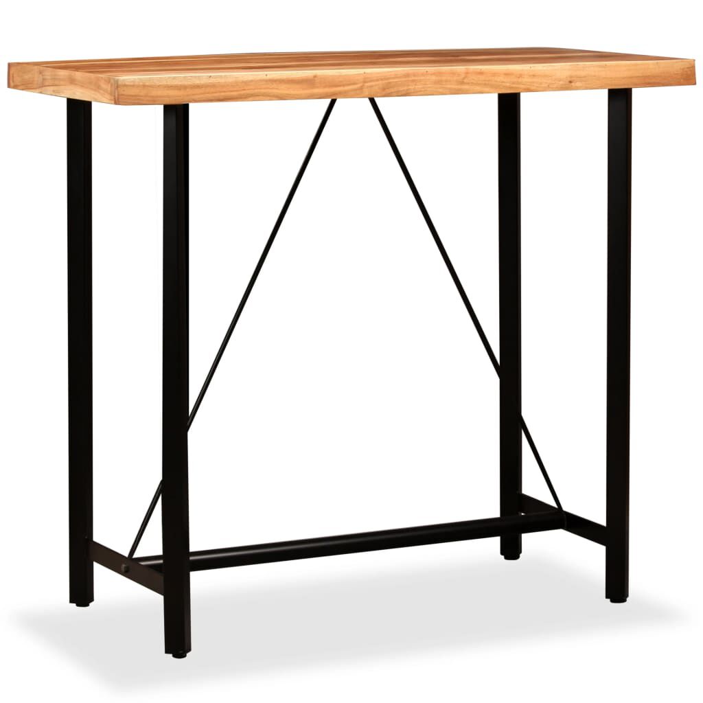vidaXL Bar Table Solid Acacia Wood 120x60x107 cm