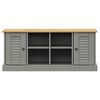 vidaXL Shoe Bench VIGO Grey 106x35x45 cm Solid Wood Pine