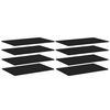 vidaXL Bookshelf Boards 8 pcs Black 80x50x1.5 cm Engineered Wood