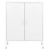 vidaXL Storage Cabinet White 80x35x101.5 cm Steel