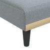 vidaXL Chaise Longue Light Grey Fabric