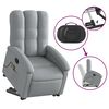 vidaXL Stand up Massage Recliner Chair Light Grey Fabric