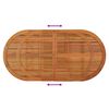 vidaXL Garden Table 200x100x75 cm Solid Wood Eucalyptus