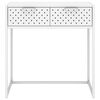vidaXL Console Table White 72x35x75 cm Steel