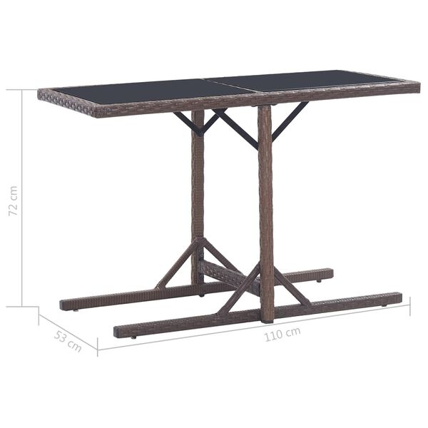vidaXL 3 Piece Garden Dining Set Beige