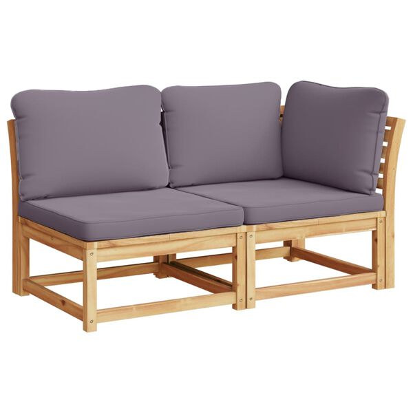 vidaXL 9 Piece Garden Lounge Set with Cushions Solid Wood Acacia