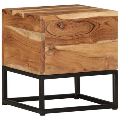 vidaXL Side Table 30x30x33 cm Solid Acacia Wood