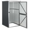 vidaXL Garden Tool Shed Anthracite 88x89x161 cm Galvanised Steel
