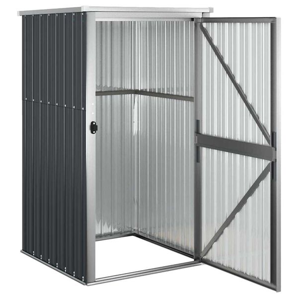 vidaXL Garden Tool Shed Anthracite 88x89x161 cm Galvanised Steel