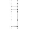vidaXL Telescopic Wardrobe System with Rods and Shelf Aluminium