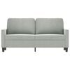 vidaXL 2-Seater Sofa Light Grey 140 cm Velvet