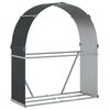 vidaXL Log Holder Anthracite 120x45x140 cm Galvanised Steel