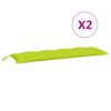 vidaXL Garden Bench Cushions 2pcs Bright Green 150x50x7cm Oxford Fabric