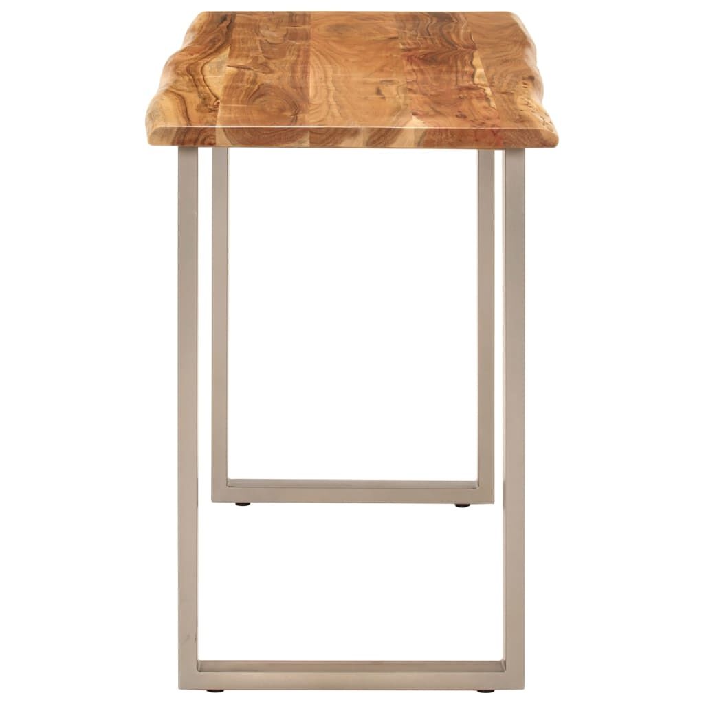 vidaXL Dining Table 110x50x76 cm Solid Wood Acacia