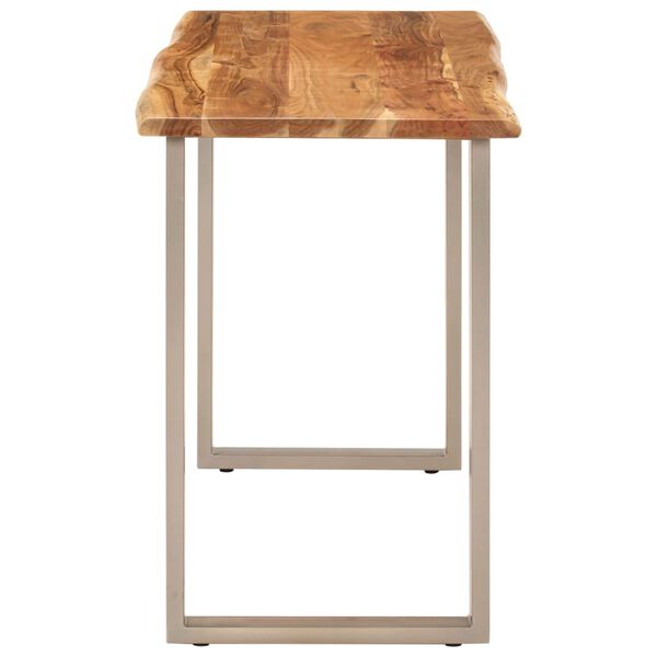 vidaXL Dining Table 110x50x76 cm Solid Wood Acacia