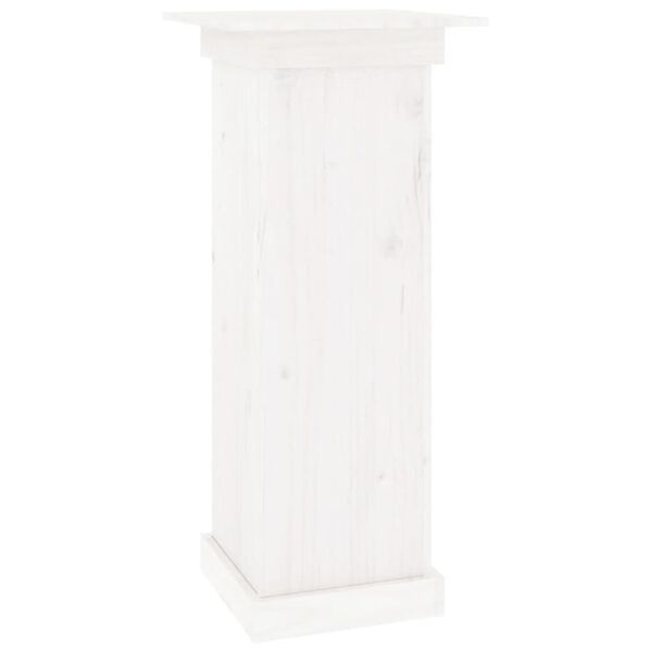 vidaXL Flower Stand White 40x40x90 cm Solid Wood Pine
