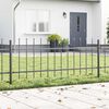 vidaXL Garden Fence Grey 1.7 x 0.6 m Powder-coated steel