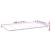vidaXL Garden Bench with Cushion 120 cm Solid Acacia Wood