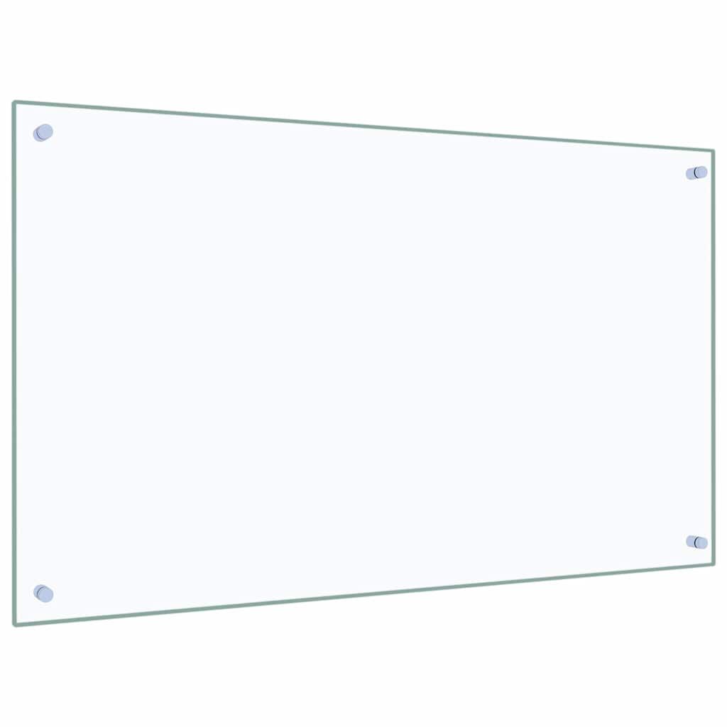 vidaXL Kitchen Backsplash Transparent 100 x 60 cm Tempered Glass