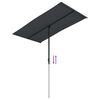 vidaXL Garden Parasol with Aluminium Pole 180x110 cm Black