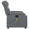 vidaXL Electric Massage Recliner Chair Grey Faux Leather