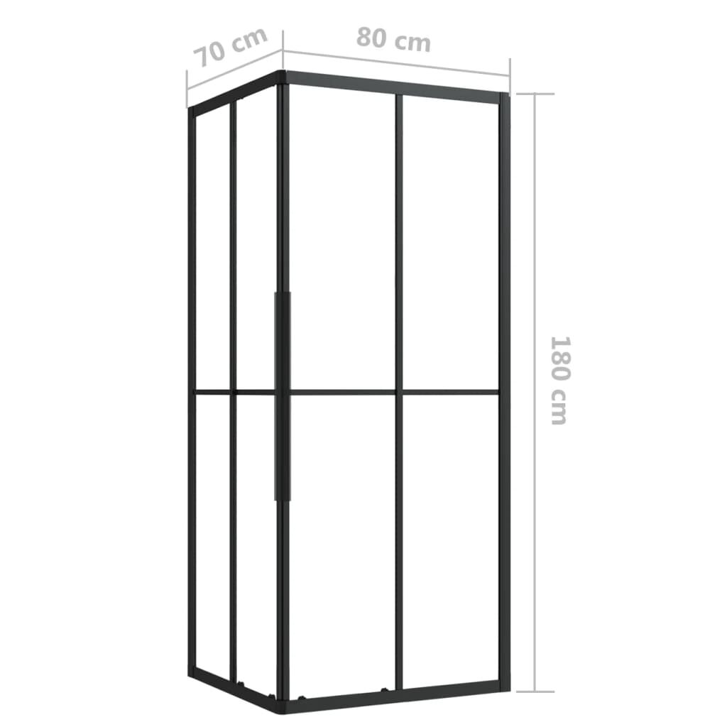 vidaXL Shower Cabin ESG 80x70x180 cm