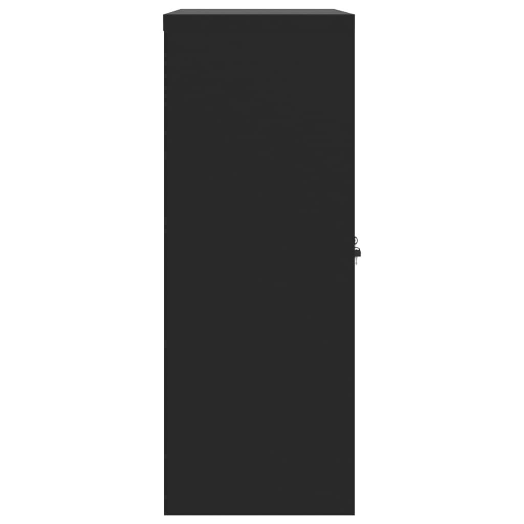 vidaXL File Cabinet Black 90x40x105 cm Steel