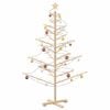 vidaXL Wooden Christmas Tree with Stand Natural 150 cm Solid pine wood