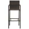 vidaXL 7 Piece Garden Bar Set Brown