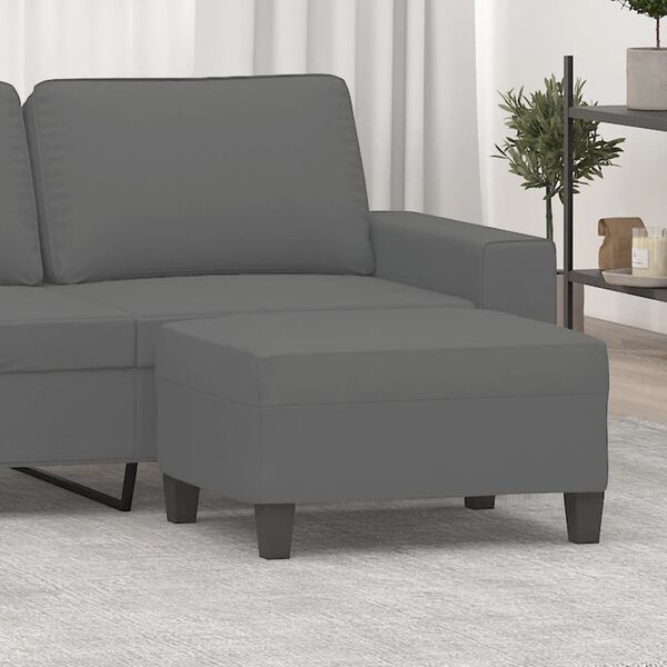 vidaXL Footstool Dark Grey 70x55x41 cm Microfibre Fabric