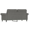 vidaXL 2-Seater Sofa Dark Grey 140 cm Fabric