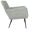 vidaXL Bench Light Grey 108x79x79 cm Velvet