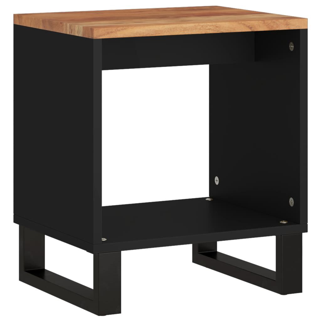 vidaXL Coffee Table 40x31x46 cm Solid Wood Acacia&Engineered Wood